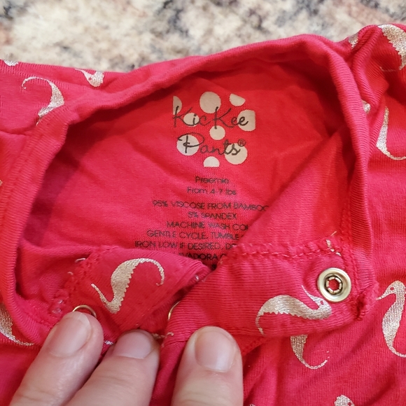 KICKEE PANTS Prickly Pear Mini Seahorses convertible gown with hat - Picture 3 of 4